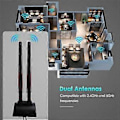 Miniatyrbild 4 av 5: 2.4GHz 5GHz Magnetisk Bas WiFi Antenn för Router Trådlöst Nätverkskort Dual-Band Antenn SMA Innerhål