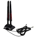 Miniatyrbild 3 av 5: 2.4GHz 5GHz Magnetisk Bas WiFi Antenn för Router Trådlöst Nätverkskort Dual-Band Antenn SMA Innerhål