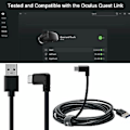 Miniatyrbillede 3 af 5: 3 meter Usb3.1 Type C Link Kabel Høj Hastighed Til Quest Link Kabel 5gbps
