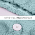 Miniatyrbild 4 av 5: Mikrofiberhårhandduk, mikrofiberhårhandduksomslag, absorberande och snabbtorkande hårturban för kvinnor blå