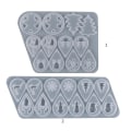 Miniatyrbilde 3 av 5: Juleøredobber Uv Epoxy Resin Mold Håndlagde Øredobber Eardrop Silikon Mold