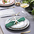 Miniatyrbilde 4 av 5: Serviettringer Sett med 8, Faux Sea Serviettring H For Bryllup,
