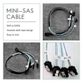 Pikkukuva 3 / 5: Sisäinen Mini Sata -kaapeli, Sff-8643 - Sata Breakout -yhteensopiva