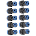 Miniatyrbillede 3 af 5: 10 stk. Blå LED Signallampe AD16‑22DS Høj Lysstyrke LED Indikator til Udstyr AC /DC110V
