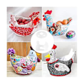 Miniatyrbilde 4 av 5: Søtt Eggkurvformsett Eggkurvformer for Sying, Kyllingkurvform Linjal, DIY Quilting Håndverk