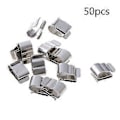 Miniatyrbillede 1 af 5: 50 stk. Solcellekabelclips i rustfrit stål, kabelstyring PV-ledning Clips Fastgørelsesclips