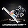 Miniatyrbilde 2 av 5: 5.1 Internt Lydkort for PC for Windows 8 3D Stereo PCI-e Lydkort CMI8738