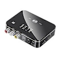 Miniatyrbillede 1 af 5: M8 Bluetooth 5.0 Audio Receiver Transmitter APTXLL 3.5mm AUX Musik Trådløs Adapter med Mikrofon NFC til Bil TV Højttalere