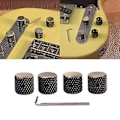 Miniatyrbilde 2 av 5: Sett med 4 stk. Gitar Knotter Bronsefarget Volum Tone Kontroll Knotter med Skiftenøkkel