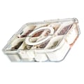 Miniatyrbild 3 av 5: Dumpling Förvaringslåda med Avdelare, Plastlåda med Flera Avdelare, Kylskåpslåda med Avdelare, Pålitlig och Hållbar