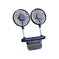 Miniatyrbillede 2 af 5: Bærbar Skærmventilator Til Kollegieværelse Hængende Skærm Usb Elektrisk Dobbelt Ventilator
