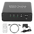 Pikkukuva 1 / 5: SPDIF/TosLink-kytkin 3x1, kytkentälaite kaukosäätimellä, 3 sisään, 1 ulos, 100V–240VAU-pistoke