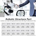 Miniatyrbillede 4 af 4: 2 stk. 7 Huller Firkantet Bjælke 310600070056 Robotstruktur Del Tilbehør 8 x 8 x 56mm