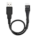 Miniatyrbild 5 av 5: 9-pins hane till extern USB A hane PC Moderkort Intern Dataförlängningskabel 20cm