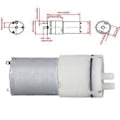 Miniatyrbillede 4 af 4: Mini Luftpumpe Dobbelt Hul Lav Støj Stor Luftstrøm Mikro Vakuumpumpe til Skønhedsudstyr Industrielt Apparat DC6V 250mA