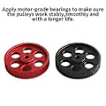 Miniatyrbild 5 av 5: 2st 80-tandade 2GT C Kit 2GT Timing Remhjul Borrning 5mm 2MGT Synkron Rem Bredd 9/10mm 80T för Voron 2.4 Svart