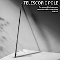 Pikkukuva 2 / 5: Teleskooppijousipurjejännitysverhokiskoon laajennettavat ristikkotangot, 70 120 cm, musta