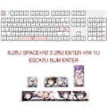 Miniatyrbild 2 av 5: 4 st Japansk Anime PBT Space Keycaps Ahegao Keycaps 6.25U ESC Spacebar Caps för Mekaniska Tangentbord Brytare Keycaps