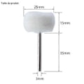 Miniatyrbillede 2 af 2: 10 stk. Filt Slibespids Slibeskive 3 mm Skaft Bomuld Polering Mini Børste Til Dremel