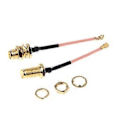 Miniatyrbilde 4 av 5: 5 stk. 5 cm RG178 Forlengelseskabel Gullbelagt RF Rett SMA Hunnkontakt til IPEX