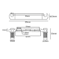Miniatyrbilde 5 av 5: 6 Streng Sink Legering Tune-o-matic Bro,