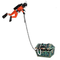 Miniatyrbillede 1 af 5: Skattejæger Dykker Dekoration Til Akvarium Fisketank Orange