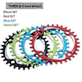 Miniatyrbillede 3 af 5: 152mm Cykel Krankarm Cykel Firkantet Hul Kranksæt 32T Smal Bred Single Speed Kædering Kranksæt, Sort