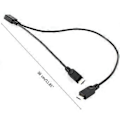 Pikkukuva 4 / 5: Micro USB Naaras 1 - 2 Micro USB Uros Jakaja Jatko Latauskaapeli Johto Lataus- ja Tiedonsiirtoon USB-Lisätarvikkeet