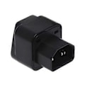 Miniatyrbillede 5 af 5: IEC 320 C14 til Universal Hun Strømadapter AC Strømstik Konnektor Sort
