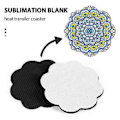 Miniatyrbilde 2 av 5: 60 stk. 7,1 x 7,1 cm Sublimeringsblanke coasters for varmepresse DIY