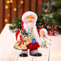 Miniatyrbillede 2 af 4: Funklende Ornament Jule Elektrisk Musik Swing Gammel Mand Dukke Ornamenter Julemand Dekorationer