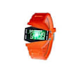 Miniatyrbillede 1 af 5: Unisex LED Fly Digitalur: Farverigt Multifunktionelt Design til Stilfulde Mænd og Kvinder i Orange