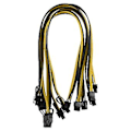Pikkukuva 1 / 2: 6 kpl 6-nastainen PCI-e - 8-nastainen (6+2) PCI-e (uros-uros) GPU-virtajohto 50cm näytönohjaimille louhintaan