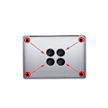 Miniatyrbillede 5 af 5: Laptop Computer Fødder Til Pro A1706 A1707 A1708 Bund Case Fod Pad Gummi Måtte Skridsikker Pad