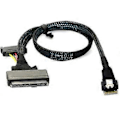 Pikkukuva 1 / 5: Sff-8643 - Sff 8639 -kaapeli, 12 Gb/s Mini Sas Hd -kaapeli Sisäinen Mini Sas Sff 8643 - U.2 Sff 8639 -kaapeli 15-nastaisella naaraspuolisella Sata-virtaliittimellä