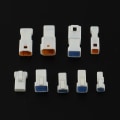 Miniatyrbilde 5 av 5: 1 eske med 19 sett bilkontakter Jst02r-jwpf-vsle 2/3/4/6/8 pin vanntette kontakter hann An