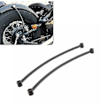 Miniatyrbilde 2 av 5: Par Bakskjerm Skinne Støtte Brakett Festeholder For Cruiser Cafe Bobber - Svart