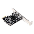 Miniatyrbild 1 av 5: PCI-E till USB 3.0 Expansionskort 5Gpbs Typ E PCI för Expresskort 19/20 Pin Huvud
