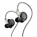 Miniatyrbillede 1 af 5: CS2 High Fidelity Kablede Hovedtelefoner In-ear 1dd Dynamisk Hifi Subwoofer Ørepropper Løb Støjreducerende Hovedtelefoner Sort