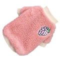 Miniatyrbillede 2 af 5: Hvalpe Plys Tøj Varmt Komfortabelt Hudvenligt Elastisk Rund Hals 2 Benet Hunde Plys Tøj til Kæledyrsartikler Pink Grape M