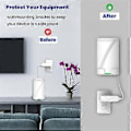 Miniatyrbilde 3 av 5: Veggfeste for ruter, egnet for Deco BE63/BE65/BE10000 Mesh Wifi7-ruter, plassbesparende 1 stk.
