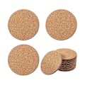 Miniatyrbilde 1 av 5: Tykk Drikkeunderlag i Tre, 12 stk Korkunderlag for Drikke, 10 cm Tykke Drikkeunderlag i Tre, Sett for Planter Bar