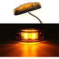 Miniatyrbillede 2 af 5: 6 x Side Marker Lights 12V 24V Orange LED Front Side Marker Lights Side Marker Lights LED Side Marker Lights for Car Trailer RV Caravan Motorcycle M