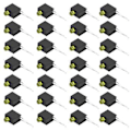 Miniatyrbillede 2 af 5: 100 stk. 3 mm LED-skærm Diode Lys Kit med Holder Side Enkelt Hul Industrielt Tilbehør Gult Lys