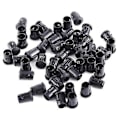 Miniatyrbillede 1 af 2: 5mm LED 50 stk. Lampesokkel Diodeholder Nylon Sort Klipsramme Nyttig