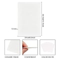Pikkukuva 3 / 5: 20 kpl 29,5x20,8 cm Keraaminen Kuitu Suorakulmio Miave DIY Lasin Sulatukseen J
