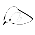Miniatyrbillede 2 af 5: Enkelt Side Øretelefon In-ear Mono Øreprop Phs Isolerende Ørepropper Med Mikrofon C