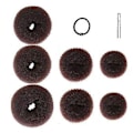 Miniatyrbild 4 av 5: Hårknutmunk Tillverkningsset 7 Delar Hårknutmunk 10 Delar Hårnålar och 5 Delar Elastiska Band Hårknutsformare Set