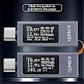 Miniatyrbild 4 av 5: Typ-C Multifunktionell Digital Display Amperemeter Effektmätare DC 4-30V 12A Voltmeter Amperemeter Kapacitetstestare KWS-2301C