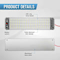 Miniatyrbilde 3 av 5: 108 LED innvendig lys 12V - 85v 12W belysningslampe med på/av-bryter for bil lastebil campingvogn campingvogn, 2-pakning